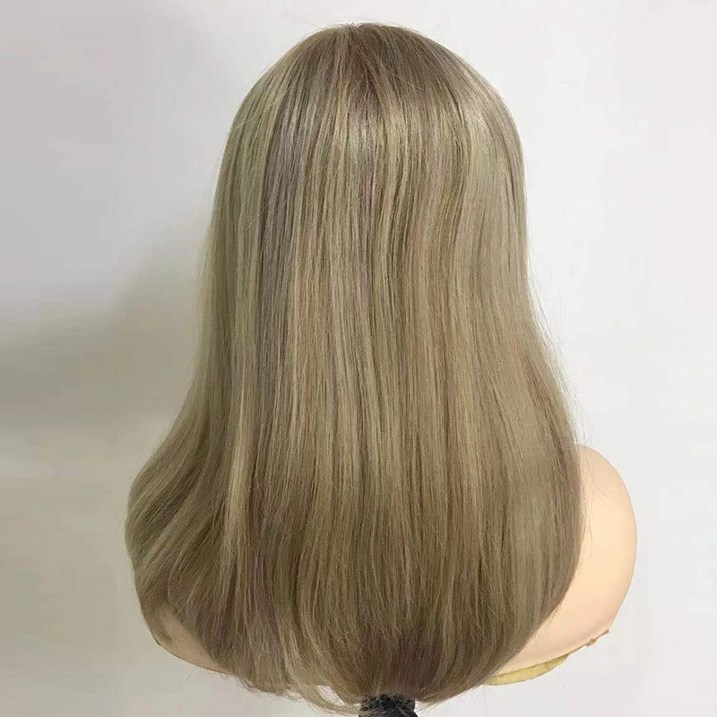 Incredible Ash blonde lace top wigs for europe white woman ready to ship HJ 030